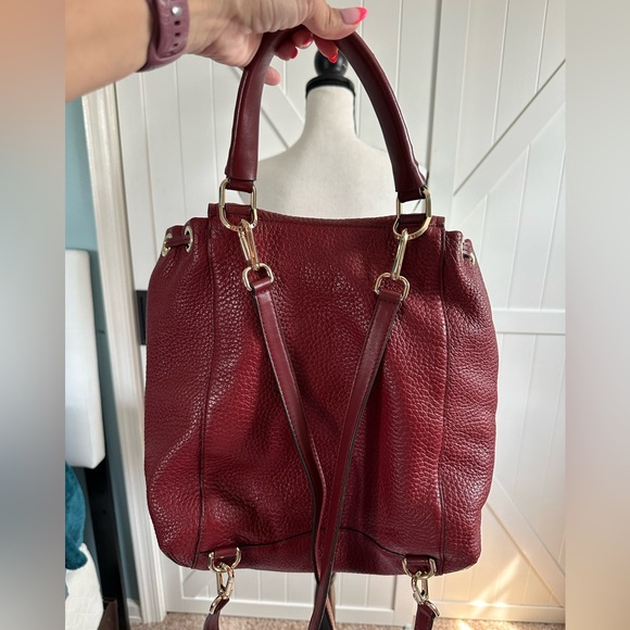 EUC Michael Kors Viv Large Leather Backpack - Purse Brandy Color - Picture 10 of 10